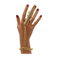 Donna Oro Metallo Mano Catena