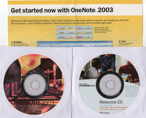 Microsoft onenote 2003 - onenote,