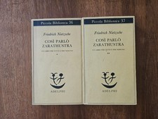 Nietzsche - Così parlò Zarathustra - Adelphi - 2 Volumi - 1982