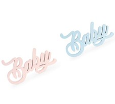 Scritta Baby Legno 38x20x30