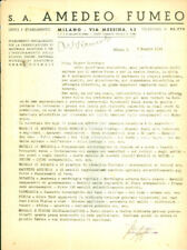 1944 MILANO RSI Società Anonima Amedeo FUMEO Fabbricazione materiale didattico