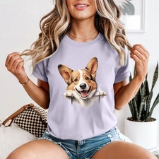 T-shirt da donna Corgi Dog