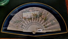 ANTICO VENTAGLIO LIBERTY 1900 ca  dipinto a mano CVEA