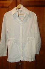 Le Group - Giacca Sahariana donna, Bianca, 100 lino, tg 42, usata