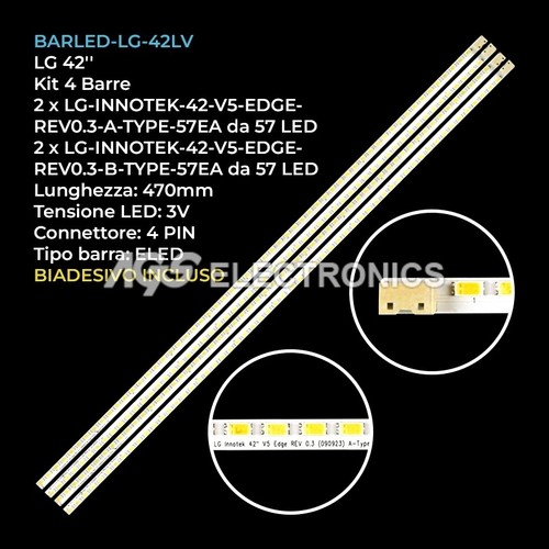 Kit barre strip - 57, tv
