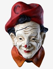 Clown Bianco Maschera Veneziana Originale Artigianale Fatta A Venezia!