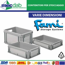 Contenitore Per Stoccaggio Grigio In PP Impilabili Fami Athena Varie Dimensioni