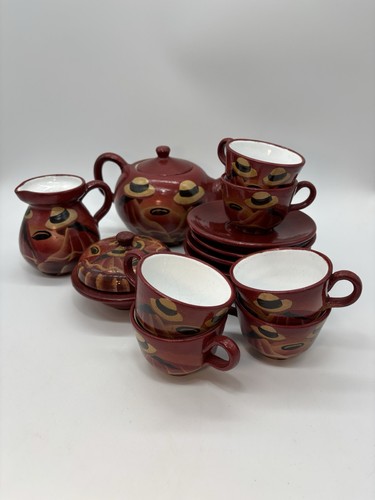Set tè arte popolare - set,