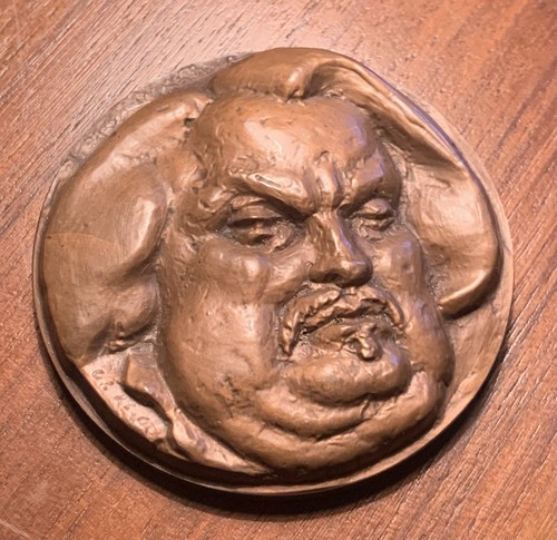 Médaille bronze portrait - en,