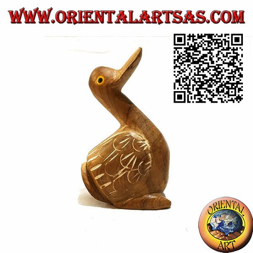 Scultura oca dipinta - a, mano
