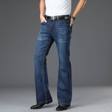 Jeans Bell Bottom Uomo Stretch