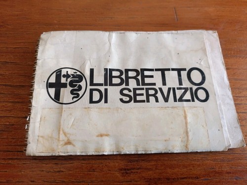 Libretto servizio alfa - ,