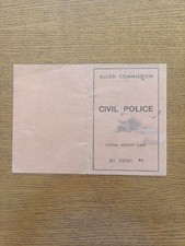 MODENA ALLEATI 1945 SPECIAL IDENTITY CARD POLICE POLIZIA QUESTURA MILITARE 