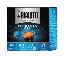 72 Capsule Caffè Bialetti Miscela Napoli Espresso Forte Intenso Originali No 90