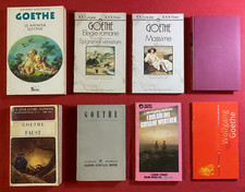 Wolfgang GOETHE Lotto 8 Libri AFFINITA ELETTIVE + BELLA GENOVESE + FAUST +++