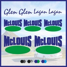 Adesivo set loghi “McLouis Logo” per camper caravan roulotte - Vari colori