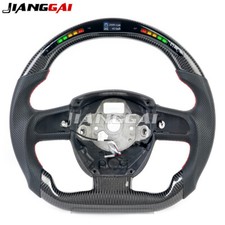 Volante piatto led vera fibra