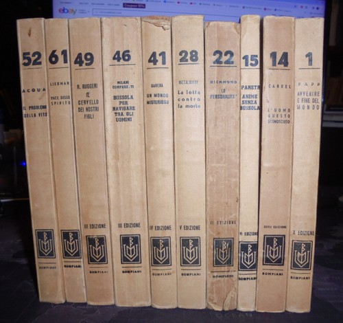 Lotto libri bompiani - 10,