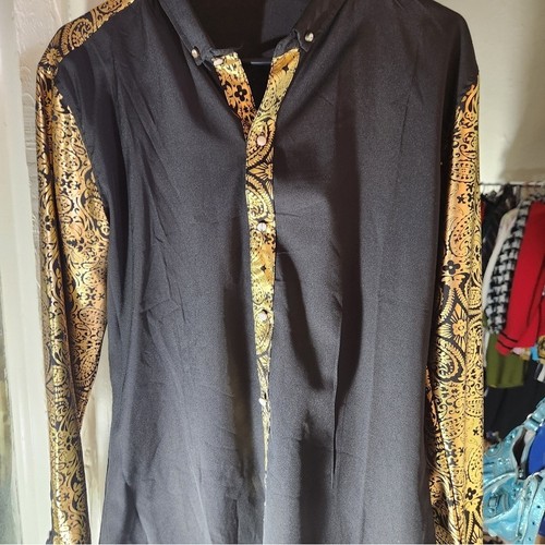 Camicia fantasia nera - , e
