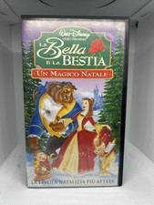 LA BELLA E LA BESTIA un magico Natale Walt Disney VHS videocassetta