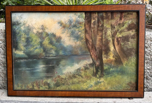 Antico quadro con cornice - ,
