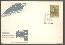 1966 SLOVENIA - LUBIANA SALTO CON GLI SCI PLANICA 66