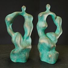 Scultura plastica arte Re Lear pezzo unico firmato Prof. em. Andreas Loeschner-Gornau