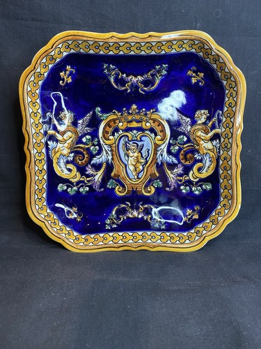 Plat creux faïence gien - plat, en