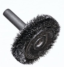 BRM BMC1408 - Spazzola di ricerca 1-1/2 pollice Dia. Spazzola a filo con attacco a mandrino standard