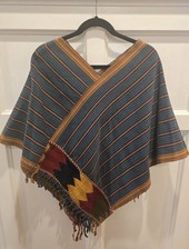 Poncho peruviano unisex taglia