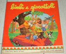 LIBRO PER BAMBINI"BIMBI E GIOCATTOLI"-COLLANA ROSA D'ORO-VINTAGE