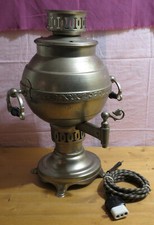 VECCHIO SAMOVAR ELETTRICO DI ORIGINE TURCA MISURE cm.43 X 17 [TA49]