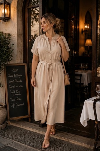Uniqlo camicia beige - by,