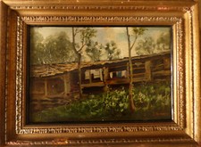 Dipinto su cartoncino firma