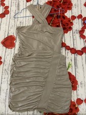 Vestito Pinko Corto Bellissimo Modello Con Drappeggio In 2 Tessuti Stupendo!?