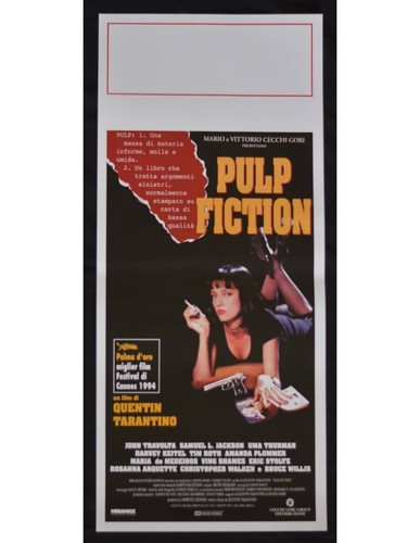 Locandina pulp fiction quentin - pulp,