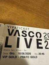 Vasco Rossi  2 Biglietti Prato