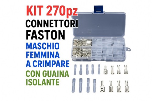 Kit 270pz connettori elettrici - kit,