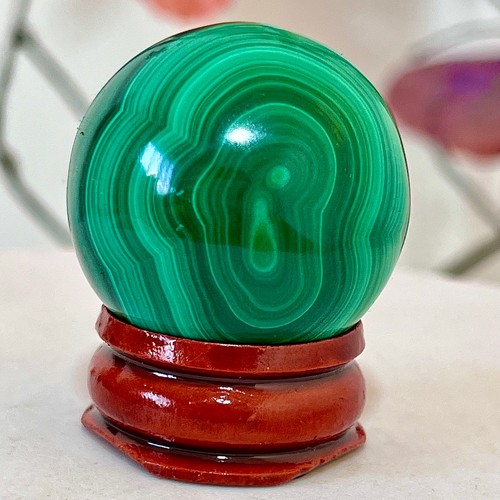 55g palla malachite - malachite, quarzo