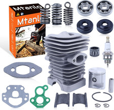 Pistone Cilindro 39Mm per Husqvarna 235 236 240 Motosega, Guarnizioni Candela Di