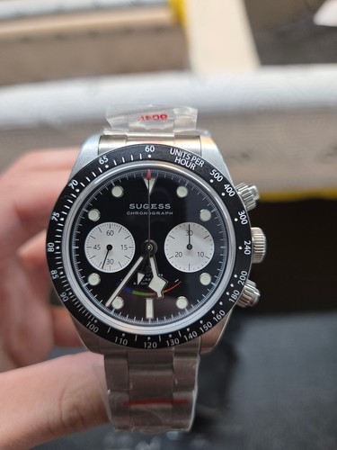 Sugess cronografo pilot panda - sugess,