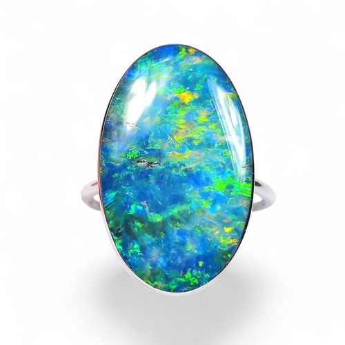 Anello collosi verde - anello, grande