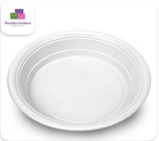 300 piatti di plastica piani Riutilizzabili E Lavabili Resistenti Piatto monouso
