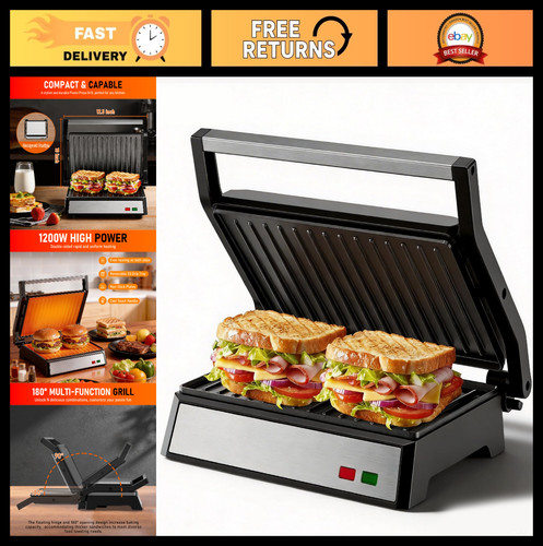 1200w panini press grill - panini, &