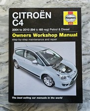 Manuale Manutenzione E Riparazione Citroen C4 Haynes