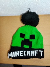 Cappello originale Minecraft con la famosa skin Creeper in versione invernale, p