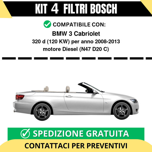 Kit filtri bosch bmw 3 - kit,