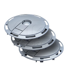 TRIS 3 COPPE COPPETTE COPRI