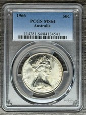 Australia 1966 argento tondo