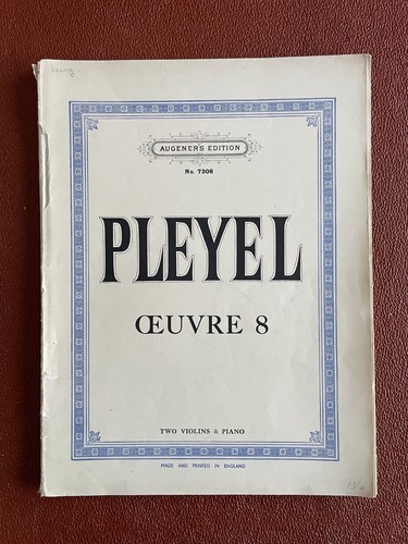 Pleyel opera per - pleyel:,